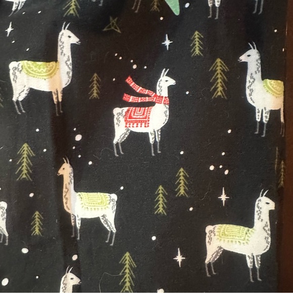Christmas Llama leggings size 6-14 OneSize Feliz llamadad - Picture 10 of 11